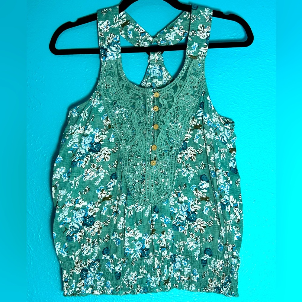 NWOT Poetry Clothing  100% Cotton detailed
Tank